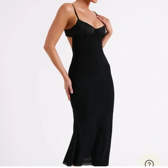 MESHKI NOVAH Diamante Maxi Dress - Picture 2 of 8